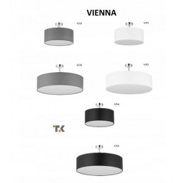 LAMPA SUFITOWA VIENNA  SZARA -  4PŁ - 4239